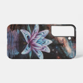 星雲の下の宇宙水百合 SAMSUNG GALAXYケース (裏面横)