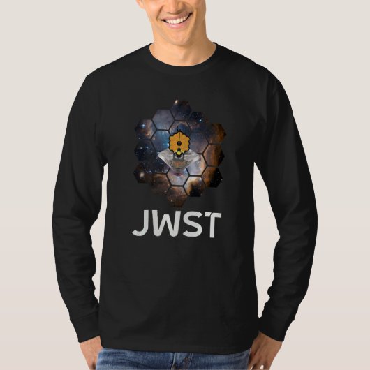 星雲の中のWEBB宇宙望遠鏡 宇宙の展開 Tシャツ (正面)