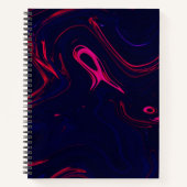 星雲の天体バレエ水彩画…緩和曲線 ノートブック (正面)