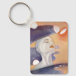 星雲の攻撃と銀河真珠ネックレス キーホルダー