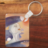 星雲の攻撃と銀河真珠ネックレス キーホルダー (裏面)