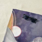 星雲の攻撃と銀河真珠ネックレス ビーチタオル (インサイチュ)