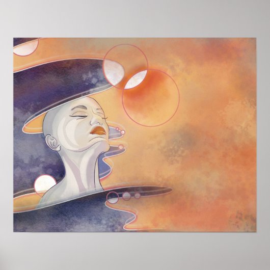 星雲の攻撃と銀河真珠ネックレス ポスター (正面)