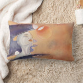 星雲の攻撃と銀河真珠ネックレス ランバークッション (ブランケット)