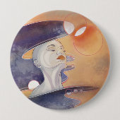 星雲の攻撃と銀河真珠ネックレス 缶バッジ (正面)