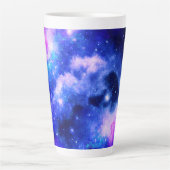 「星雲の星」 – デジタル素晴らしアート買今 カフェラテマグ (正面)