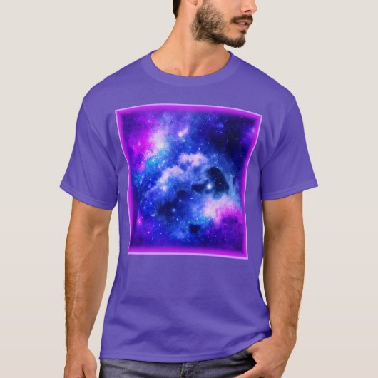 「星雲の星」 – デジタル素晴らしアート買今 Tシャツ (正面)
