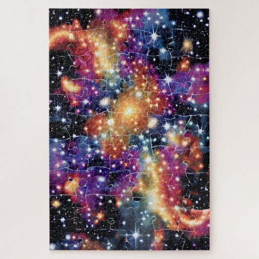 星雲の爆発銀河宇宙スターイベント ジグソーパズル (縦)