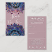 星雲の花 / マンダラ 紹介カード (正面/裏面)