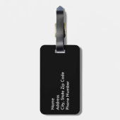 星雲の銀河系の星 ラゲッジタグ (裏面縦)