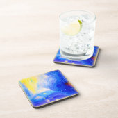 星雲は青、黄色、天の白を星とする。買今 コースター (右側)