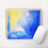 星雲は青、黄色、天の白を星とする。買今 マウスパッド (マウス)