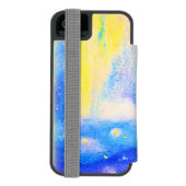 星雲は青、黄色、天の白を星とする。買今 INCIPIO iPhoneウォレットケース (フォリオ裏面)
