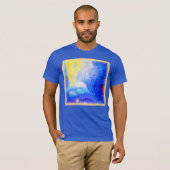星雲は青、黄色、天の白を星とする。買今 Tシャツ (正面フル)