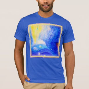 星雲は青、黄色、天の白を星とする。買今 Tシャツ