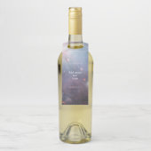 星雲オリオン天文学ピンク紫の空の星 ボトルネックタグ (ボトル)