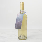 星雲オリオン天文学ピンク紫の空の星 ボトルネックタグ (アングル)