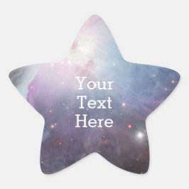 星雲オリオン天文学ピンク紫の空の星 星シール