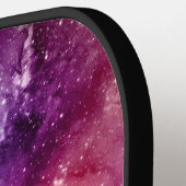 星雲カッコいい銀河系モノグラム名パープル ピックルボールラケット (左詳細)