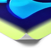 星雲カラフル渦芸術 ポスター (角)