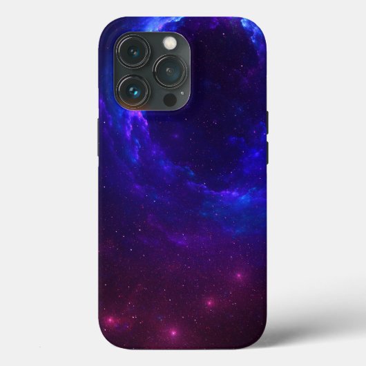 星雲ガスクラウドリングや輪青と紫のケースマテiP Case-Mate iPhoneケース (裏面)