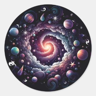 星雲クラスターリースシール ラウンドシール