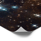 星雲スター銀河系ヒップスターギークカッコいい自然宇宙 ポスター (角)