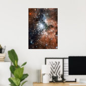 星雲スター銀河系ヒップスターギークカッコいい自然宇宙 ポスター (ホームオフィス)
