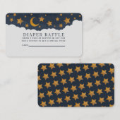星雲ベビーシャワーオムツラッフル 名刺 (正面/裏面)