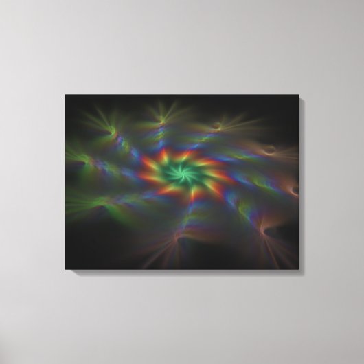 星雲上に キャンバスプリント (正面)