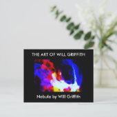 星雲絵画のはがき ポストカード (スタンド正面)