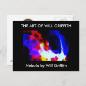 星雲絵画のはがき ポストカード (正面/裏面)