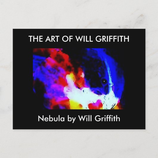 星雲絵画のはがき ポストカード (正面)