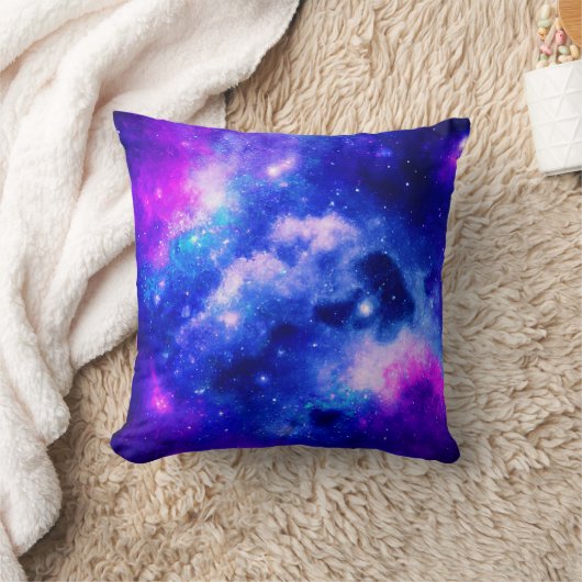 星雲鮮やか探査パターン クッション (ブランケット)