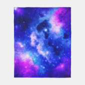 星雲鮮やか探査パターン フリースブランケット (正面)