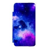 星雲鮮やか探査パターン INCIPIO iPhoneウォレットケース (フォリオ 正面)