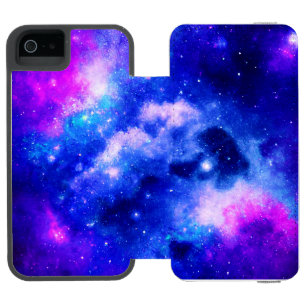 星雲鮮やか探査パターン iPhone SE/5/5sウォレットケース