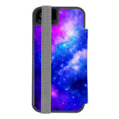 星雲鮮やか探査パターン INCIPIO iPhoneウォレットケース (フォリオ裏面)