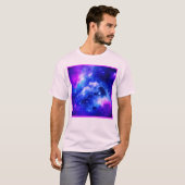 星雲鮮やか探査パターン Tシャツ (正面フル)