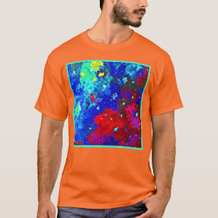 星雲鮮やか模様の色 Tシャツ