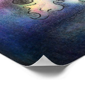 星雲：ユニコーンとドラゴン大プリント ポスター (角)