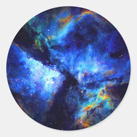 星雲 宇宙探査 NASA 天文学 ラウンドシール (正面)