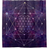 星雲-空の生命の花 シャワーカーテン (正面)