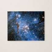 星雲NGC346の幼い星たち - ハッブル宇宙写真 ジグソーパズル (横)