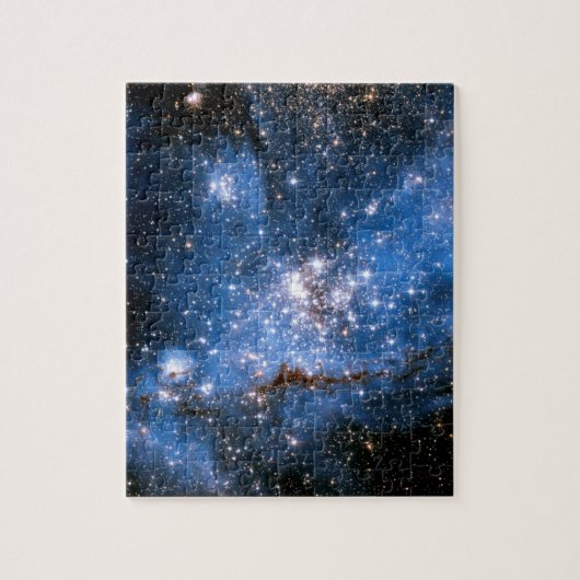 星雲NGC346の幼い星たち - ハッブル宇宙写真 ジグソーパズル (縦)