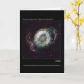 星雲NGC 6369小幽霊ハッブル望遠鏡 カード (黄色い花)