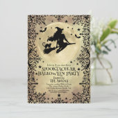 星飛んでいる上の魔女アダルトハローウィンパーティ 招待状 (スタンド正面)