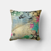 星飾りヴィンテージ枕 クッション (裏面)