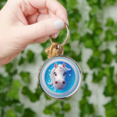 星魅力的付き漫画の馬ポートレート キーホルダー (手)