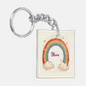 星魅力的付き虹白熱［赤熱］光を放つの キーホルダー (正面左)